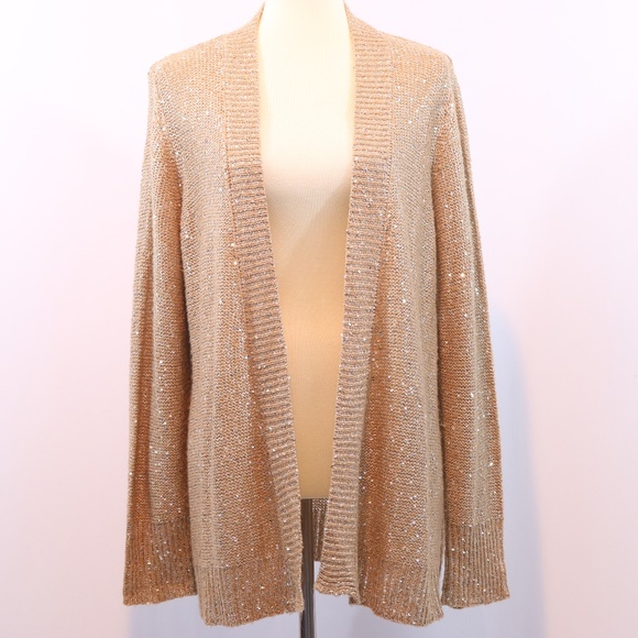 White Stag Sweaters - White Stag Sequin Open Front Cardigan